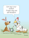 Cartoon: Kindereier (small) by wista tagged huhn,hühner,küken,kinder,eier,kindereier,färben,malen,hase,osterhase,eierfärben,eierfarben,überraschung,überraschungsei,familie,beschützen,missbrauch,ostern,osterei,ostereier