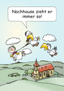 Cartoon: Kirchgang (small) by wista tagged kirche,engel,kirchgang,messe,vogel,gott,gotteshaus,weg,hund,leine,ziehen,nach,hause,nachhause,nachhauseweg,priester,glaube,predigt,spaziergang,spazieren,kirchweg,beten,gebet