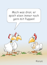 Cartoon: Puppenspiel (small) by wista tagged puppe,puppenspiel,ei,eier,huhn,hühner,kind,kinder,kinderspiel,spielzeug,kinderspielzeug,eltern,puppenwagen