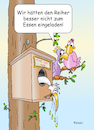 Cartoon: reihernder Reiher (small) by wista tagged reiher,vogel,essen,reihern,speien,spucken,erbrechen,übelkeit,verdorbener,magen,einladung,benehmen