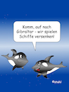 Cartoon: Schiffe versenken (small) by wista tagged orca,orcas,schwertwal,killerwal,gibraltar,schiff,segelschiff,angriff,versenken,attacke,straße,ruder,rammen,spanien,mittelmeer,fischer,jachten,fischerboote,boote,white,gladis,trauma,spiel