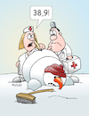 Cartoon: Schneemannfieber (small) by wista tagged schneemann,schneemänner,schnee,fieber,krank,arzt,ärzte,krankenschwester,thermomether,temperatur,erhöht,krankheit,husten,erkältung,heiser,erkältet,krankenhaus,notarzt,sanitäter