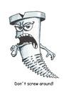 Cartoon: screw (small) by wista tagged screw