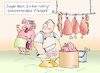 Cartoon: Seniorenstift (small) by wista tagged seniorenstift,altersheim,senioren,alte,metzger,schweine,wurst,schinken,menschen,fürsorge,metzgerei,schnitzel,filet,demenz,dment,alzheimer,parkinson,abschieben,heim