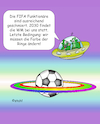 Cartoon: WM auf dem Saturn (small) by wista tagged fußball,weltmeisterschaft,fußballweltmeisterschaft,vergabe,2030,saturn,alien,fifa,bestechung,regenbogenbinde,auflagen,stadion,spieler,funktionäre,bestechungsgeld,geld,skandal,europa,asien,afrika,amerika,verband,verbände,bewerbung,regenbogen,färben