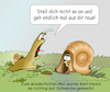 Cartoon: Zur Schnecke gemacht (small) by wista tagged schnecke,schnecken,zur,machen,runterbügeln,schimpfen,ausschimpfen,introvertiert,zurückgezogen,schneckenhaus,schneckenhäuser,schutz,einigeln,einsam,extrovertiert,gesellschaft,alleine,rügen,tadeln,anmeckern,meckern,graue,maus,sensibel,unsensibel