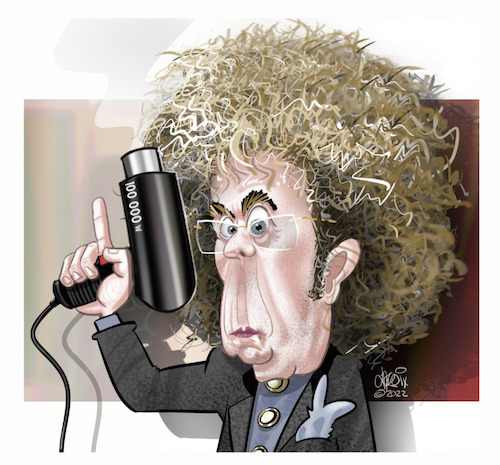 Cartoon: Phil Spector (medium) by Mario Lacroix tagged cartoonist