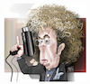Cartoon: Phil Spector (small) by Mario Lacroix tagged cartoonist