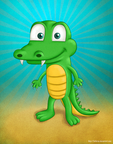 Cartoon: A random Crocodile (medium) by kellerac tagged kellerac,animal,nature,cocodrilo,caricatura,cartoon,crocodile