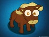 Cartoon: A random Gnu (small) by kellerac tagged gnu,cartoon,caricatura,nu,nature,animal,kellerac