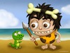 Cartoon: Cavemans best friend (small) by kellerac tagged cartoon,caricatura,caveman,dinosaur,mexico