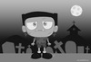 Cartoon: Little Frankie (small) by kellerac tagged halloween,frankenstein,maria,keller,cartoon,kid,monster