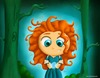 Cartoon: Princess Merida (small) by kellerac tagged merida,princess,chibi,cute,maria,keller,illustration,mexico,art