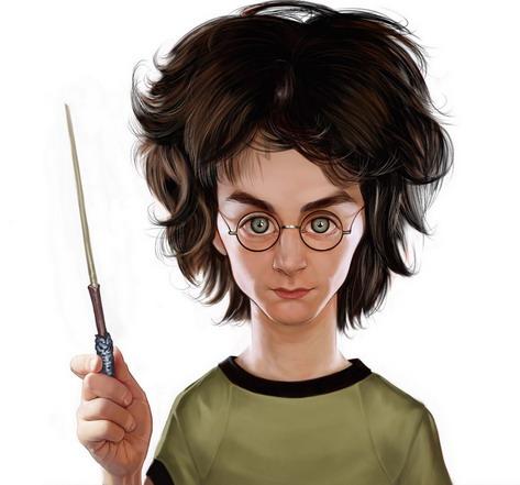 Cartoon: Harry Potter (medium) by Ausgezeichnet tagged wizard,zauberer,zauberstab,caricature,karikatur,
