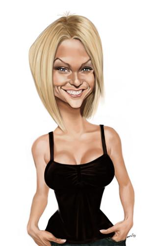 Cartoon: Mirjam Weichselbraun (medium) by Ausgezeichnet tagged orf,dancing,stars,mirjam,weichselbraun,blond,kurvig