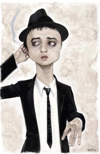 Cartoon: Pete Doherty (medium) by Ausgezeichnet tagged pete,doherty,caricature,fag,smoke,drugs,stuff,cool,hazy