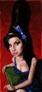 Cartoon: Amy Winehouse (small) by Ausgezeichnet tagged caricature,music,drugs,fags,tattoos,booze,liquor,retro,hairdo,