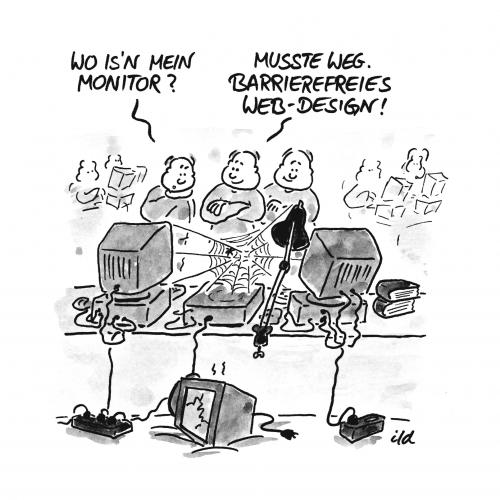 Cartoon: Barrierefreies Webdesign (medium) by achecht tagged web,design,webdesign,barrierefreies,barriere,barrierefrei,computer,it,software,entwicklung,wirtschaft,büro,arbeitsplatz,spinne,spinnenweben,netz,internet,monitor,bildschirm,html,informationstechnik,informationstechnologie,webdesign,design,gestaltung,grafik design,gestalten,interface,netz,www,online,computer,rechner,barriere,software,entwicklung,wirtschaft,arbeitsplatz,spinnenweben,spinne,büro,internet,monitor,bildschirm,html,informationstechnik,informationstechnologie,spinnennetz,informationsgesellschaft,technik,technologie,fortschritt,grafik,job,arbeit,designer