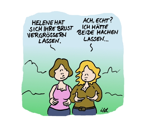 Cartoon: Brust vergrößern (medium) by achecht tagged brüste,schönheitsideal,operation,chirurgie,beauty,schönheit,vergrößern,breast,vergrößerung,brust,brustvergrößerung,vergrößerung,implantate,brüste,busen,frau,weiblichkeit,schönheitsideal,ideal,gesellschaft,chirurgie,beauty