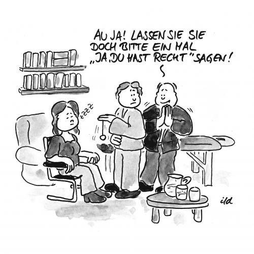 Cartoon: Hypnose (medium) by achecht tagged hypnose,heilpraktiker,beziehung,recht,haben,ehe,eheprobleme,ehekrise,streiten,hypnose,heilpraktiker,beziehung,recht,haben,ehe,eheprobleme,ehekrise,streiten,rollentausch,geschlechterkrieg,rosenkrieg,psychologe,beziehungstherapie,therapie,hypnotisieren,manipulieren