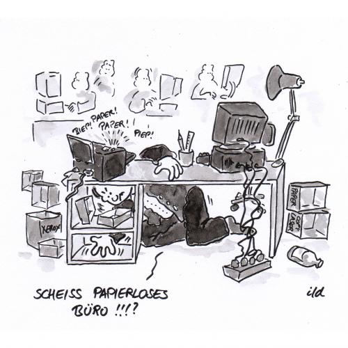 Cartoon: Papierloses Büro (medium) by achecht tagged papierloses,büro,business,papier,arbeit,drucker,printer,druck,drucken,ausdruck,computer,it,arbeitsplatz,arbeitsbedingungen