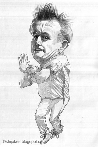 Cartoon: Scott Styris (medium) by shijo varghese tagged cricket,styris,scott