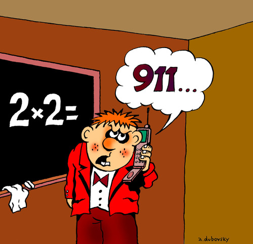 Cartoon: 911 (medium) by Dubovsky Alexander tagged scool,911,children