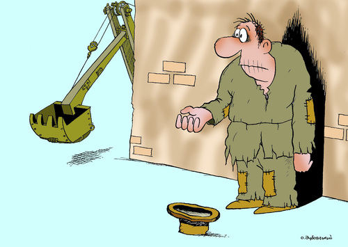 beggar By Dubovsky Alexander | Politics Cartoon | TOONPOOL