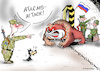 Cartoon: attack (small) by Dubovsky Alexander tagged military,security