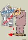 Cartoon: freedom press (small) by Dubovsky Alexander tagged freedom,press,censorship