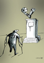 Cartoon: monument (small) by Dubovsky Alexander tagged footbal,euro,2012,ball,monument
