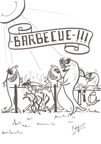 Cartoon: Barbecue (medium) by cabap tagged caricature