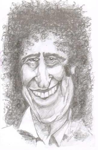 Cartoon: Brian May (medium) by cabap tagged caricature