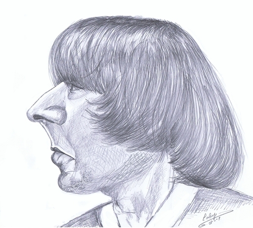 Cartoon: caricature Liam Gallagher (medium) by cabap tagged caricature
