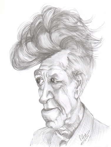 Cartoon: David Lynch (medium) by cabap tagged caricature