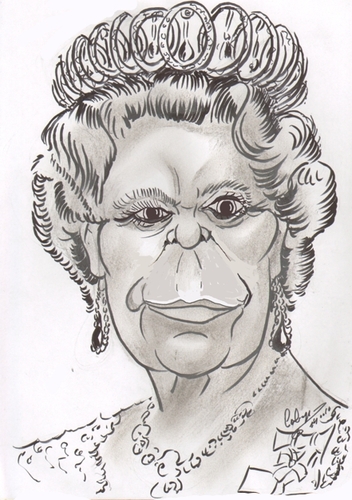 Cartoon: Elizabeth Alexandra Mary Windsor (medium) by cabap tagged caricature