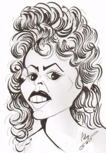 Cartoon: Helena Bonham Carter (medium) by cabap tagged moviestars