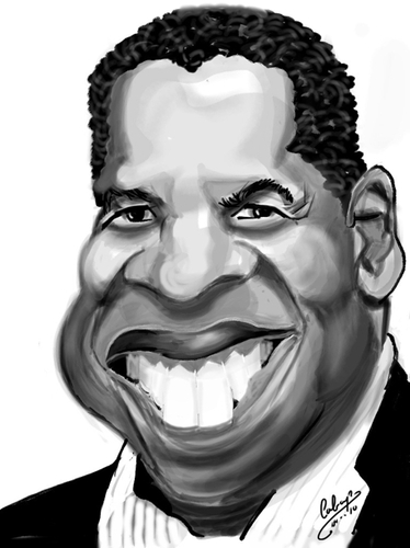 Cartoon: IPAD Denzel Washington (medium) by cabap tagged ipad,caricature