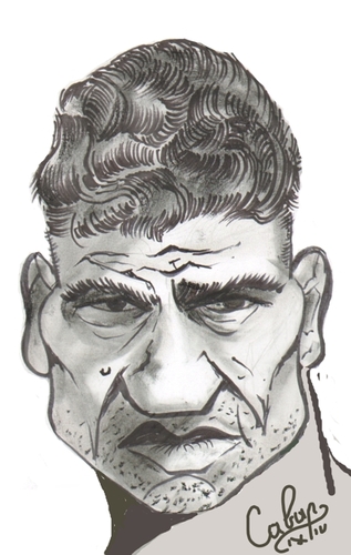 Cartoon: Jack Dempsey (medium) by cabap tagged caricature