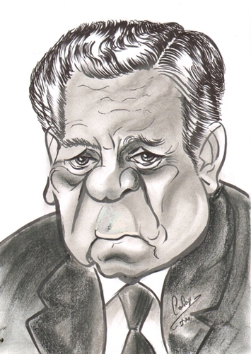 Cartoon: Jean Gabin (medium) by cabap tagged caricature