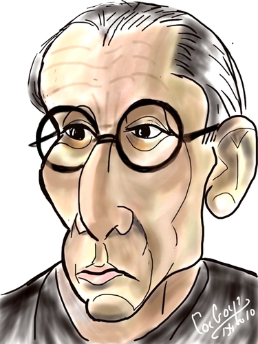 Cartoon: Le Corbusier (medium) by cabap tagged caricature