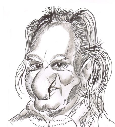 Cartoon: Leopold Stokowski (medium) by cabap tagged caricature