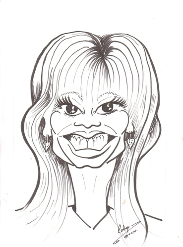 Cartoon: Loni Anderson (medium) by cabap tagged caricature