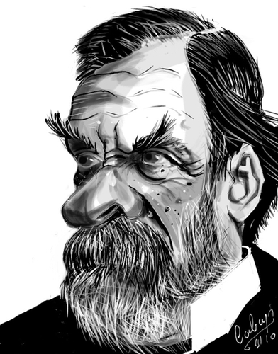 Cartoon: Louis Pasteur (medium) by cabap tagged ipad,caricature