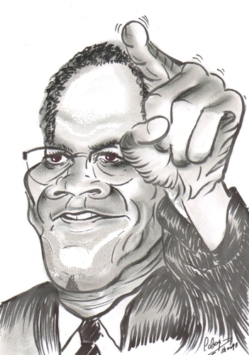 Cartoon: Malcolm Little !!! (medium) by cabap tagged caricature