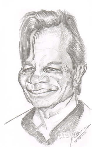 Cartoon: Michael York (medium) by cabap tagged caricature