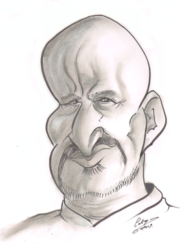 Cartoon: muharrem a caricature friend (medium) by cabap tagged caricature