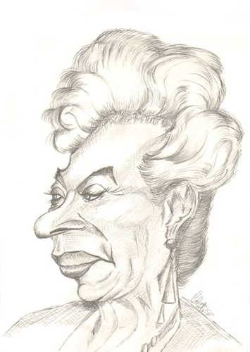 Cartoon: Nichelle Nichols (medium) by cabap tagged caricature