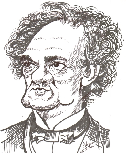 Cartoon: P.T. Barnum (medium) by cabap tagged caricature