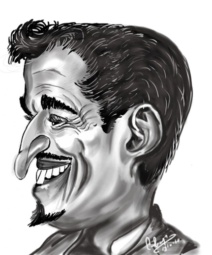 Cartoon: Sammy Davis Jr (medium) by cabap tagged caricature